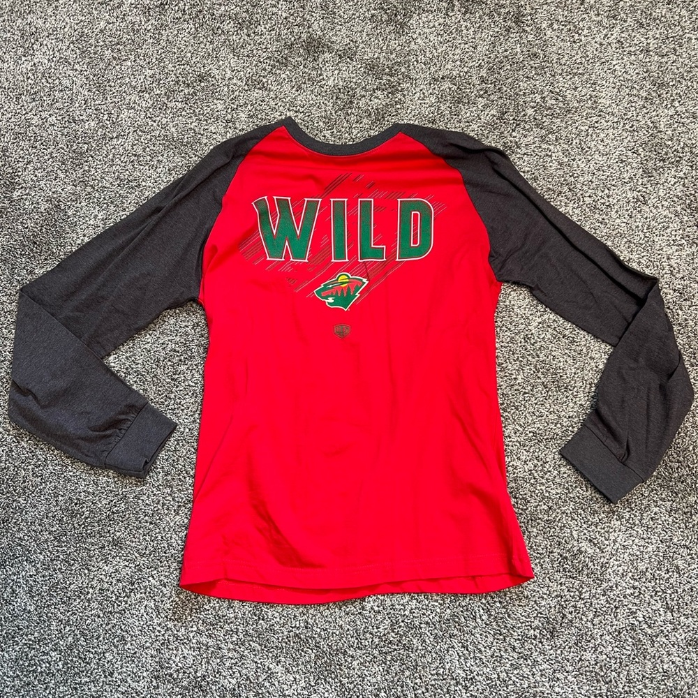 Woman’s Wild Raglan Long-Sleeve Tee - Red & Black